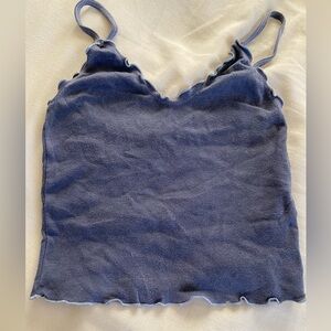 Brandy Melville Dark Blue Lettuce Tank
